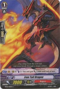 Iron Tail Dragon - BT02: Onslaught of Dragon Souls - Cardfight Vanguard card
