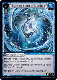 Flawless Spirit of Mordred - Mordred Re: Collection, Aurelian Regent - Grand Archive TCG card