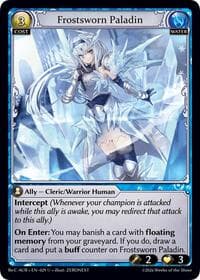 Frostsworn Paladin - Mordred Re: Collection, Aurelian Regent - Grand Archive TCG card
