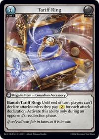 Tariff Ring - Mordred Re: Collection, Aurelian Regent - Grand Archive TCG card