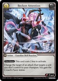 Beckon Attention - Radiant Origins: Pantheon - Grand Archive TCG card