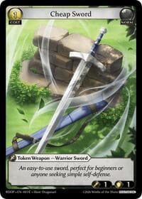 Cheap Sword (003) - Radiant Origins: Pantheon - Grand Archive TCG card