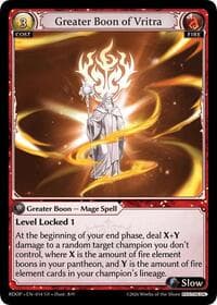 Greater Boon of Vritra - Radiant Origins: Pantheon - Grand Archive TCG card
