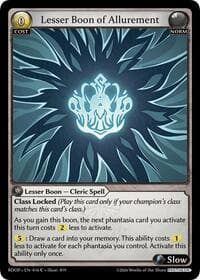 Lesser Boon of Allurement - Radiant Origins: Pantheon - Grand Archive TCG card