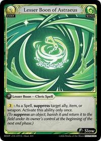 Lesser Boon of Astraeus - Radiant Origins: Pantheon - Grand Archive TCG card