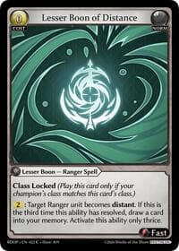 Lesser Boon of Distance - Radiant Origins: Pantheon - Grand Archive TCG card