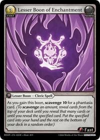 Lesser Boon of Enchantment - Radiant Origins: Pantheon - Grand Archive TCG card