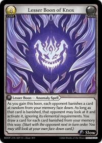 Lesser Boon of Knox - Radiant Origins: Pantheon - Grand Archive TCG card