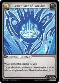Lesser Boon of Poseidon - Radiant Origins: Pantheon - Grand Archive TCG card