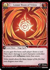 Lesser Boon of Vritra - Radiant Origins: Pantheon - Grand Archive TCG card