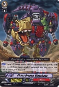 Chaos Dragon, Dinochaos - BT02: Onslaught of Dragon Souls - Cardfight Vanguard card