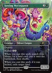 Sowing Mycospawn - Secret Lair Showdown - Magic: The Gathering card