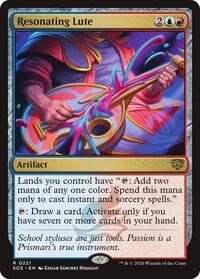 Resonating Lute - Secrets of Strixhaven - Magic: The Gathering card