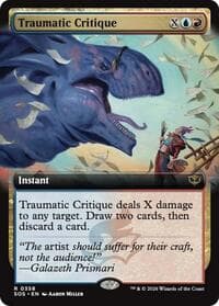 Traumatic Critique (Extended Art) - Secrets of Strixhaven - Magic: The Gathering card