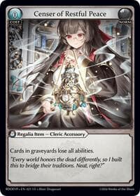 Censer of Restful Peace - Radiant Origins Event Pack - Grand Archive TCG card