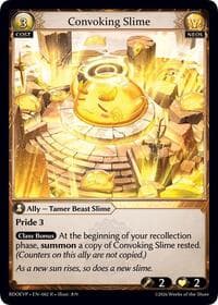 Convoking Slime - Radiant Origins Event Pack - Grand Archive TCG card