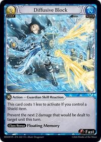 Diffusive Block - Radiant Origins Event Pack - Grand Archive TCG card