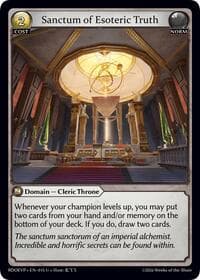 Sanctum of Esoteric Truth - Radiant Origins Event Pack - Grand Archive TCG card