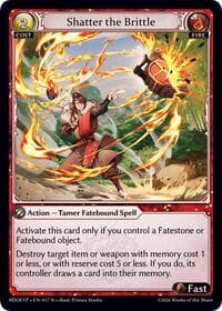 Shatter the Brittle - Radiant Origins Event Pack - Grand Archive TCG card