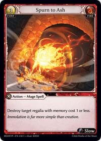 Spurn to Ash - Radiant Origins Event Pack - Grand Archive TCG card