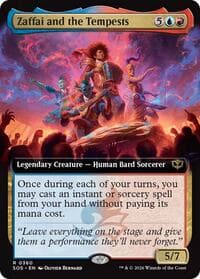 Zaffai and the Tempests (Extended Art) - Secrets of Strixhaven - Magic: The Gathering card