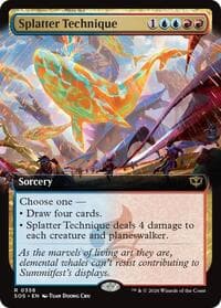 Splatter Technique (Extended Art) - Secrets of Strixhaven - Magic: The Gathering card