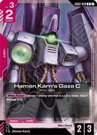 Haman Karn's Gaza C (Store Tournament Participant Pack 04) - Gundam Promotional Cards - Gundam Card Game card
