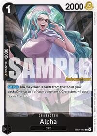 Alpha - Adventure on Kami's Island Release Event Cards - One Piece Card Game card