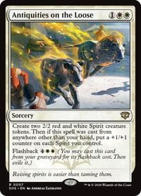 Antiquities on the Loose - Secrets of Strixhaven - Magic: The Gathering card