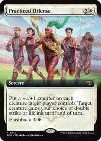 Practiced Offense (Extended Art) - Secrets of Strixhaven - Magic: The Gathering card