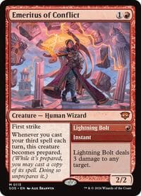 Emeritus of Conflict - Secrets of Strixhaven - Magic: The Gathering card