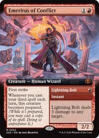 Emeritus of Conflict (Extended Art) - Secrets of Strixhaven - Magic: The Gathering card