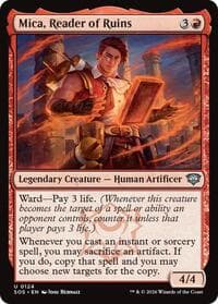 Mica, Reader of Ruins - Secrets of Strixhaven - Magic: The Gathering card