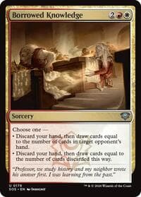 Borrowed Knowledge - Secrets of Strixhaven - Magic: The Gathering card