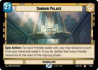 Sundari Palace - Twin Suns - Star Wars: Unlimited card