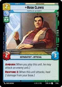 Rush Clovis - Trapped by Authority - Twin Suns - Star Wars: Unlimited card