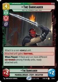 The Darksaber - Only the Strongest Shall Rule - Twin Suns - Star Wars: Unlimited card