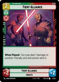Fiery Alliance - Twin Suns - Star Wars: Unlimited card