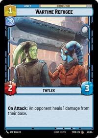 Wartime Refugee - Twin Suns - Star Wars: Unlimited card