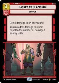 Backed by Black Sun - Twin Suns - Star Wars: Unlimited card