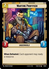 Wartime Profiteer - Twin Suns - Star Wars: Unlimited card