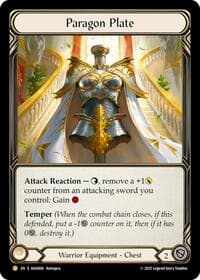 Paragon Plate - Armory Deck Origins: Hala - Flesh and Blood TCG card