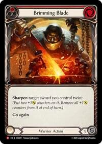 Brimming Blade (Red) - Armory Deck Origins: Hala - Flesh and Blood TCG card