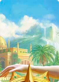 Riches of Tropal-Dhani Art Card (Top Center) - Compendium of Rathe - Antiquity Pack - Flesh and Blood TCG card