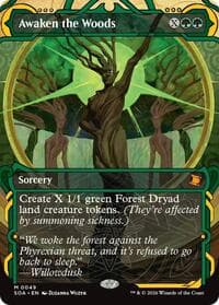 Awaken the Woods - Secrets of Strixhaven: Mystical Archive - Magic: The Gathering card