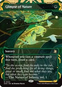 Glimpse of Nature - Secrets of Strixhaven: Mystical Archive - Magic: The Gathering card