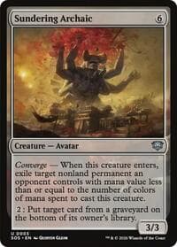 Sundering Archaic - Secrets of Strixhaven - Magic: The Gathering card