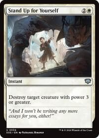 Stand Up for Yourself - Secrets of Strixhaven - Magic: The Gathering card