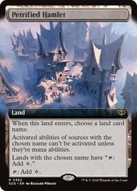 Petrified Hamlet (Extended Art) - Secrets of Strixhaven - Magic: The Gathering card