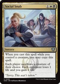 Social Snub - Secrets of Strixhaven - Magic: The Gathering card